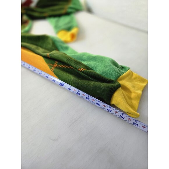 Elf Pajama One-piece Mens Large Green Hooded Son of a Nutcracker Christmas Suit - Picture 9 of 10